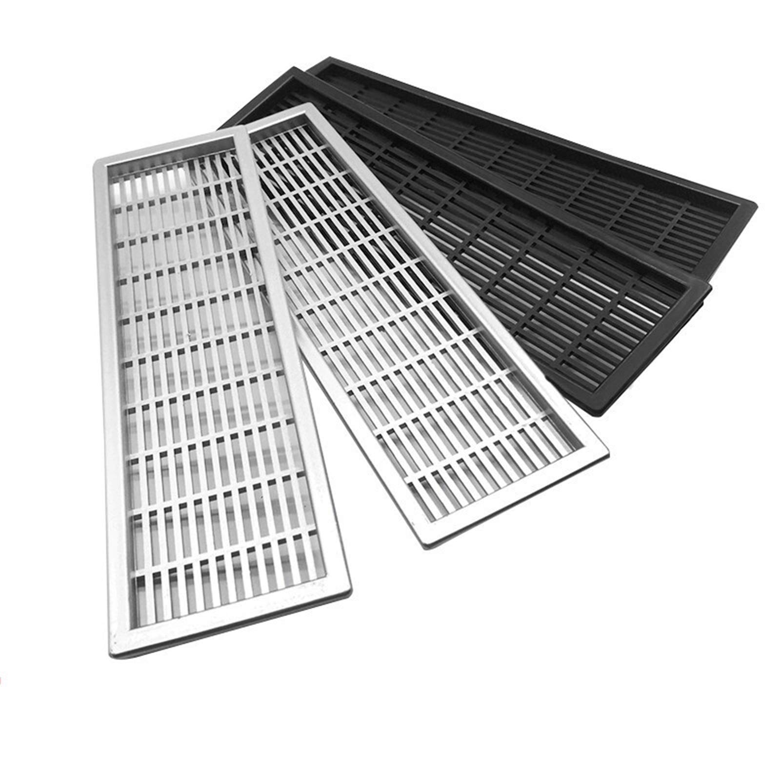 Griglia di ventilazione a parete in plastica | Scenario di utilizzo multicolore: ventilazione dell'armadio dell'armadio dell'armadio dell'armadio(Silver)