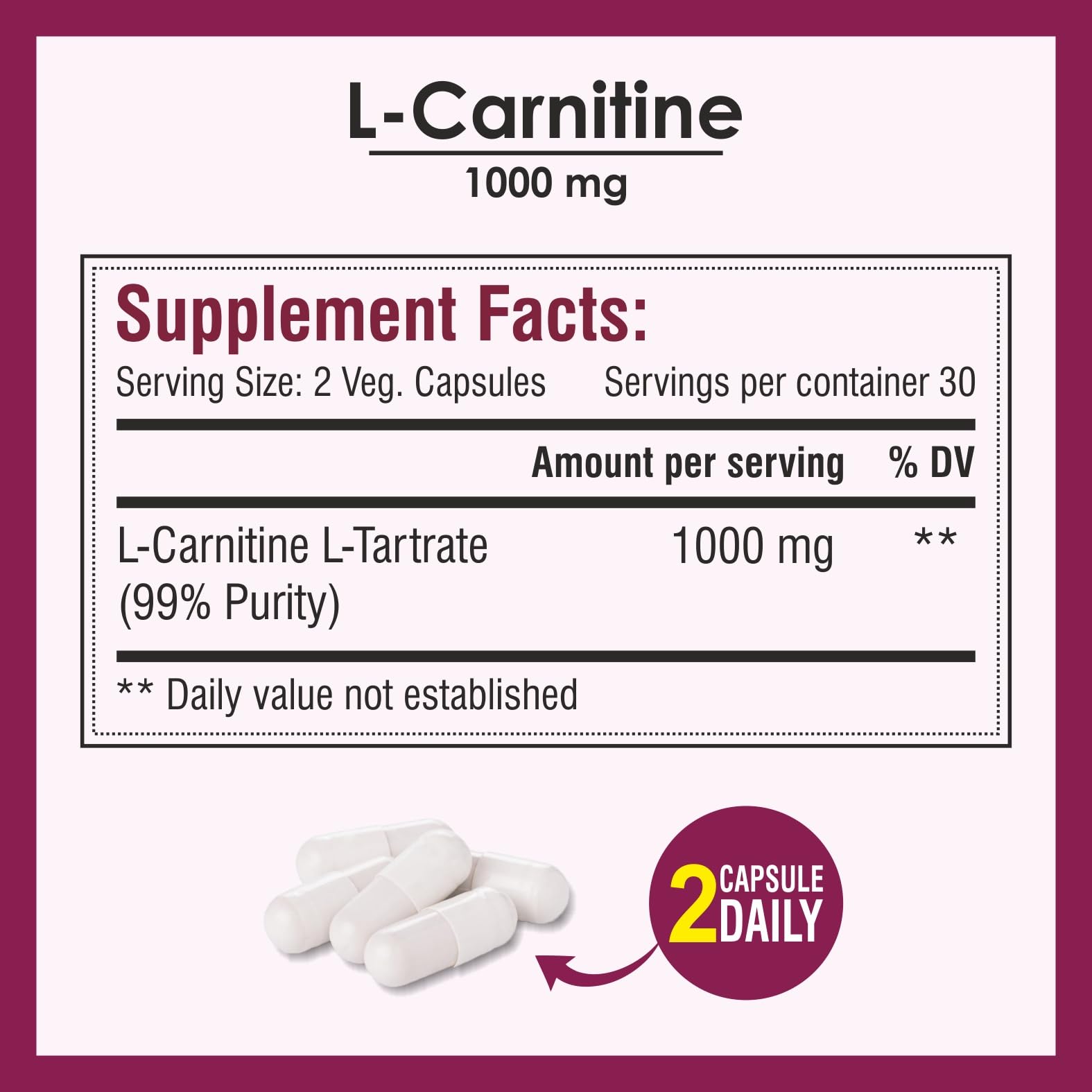 Biotrex Nutraceuticals L-Carnitine For Supports Muscles Recovery, Fat Burn  & Energy 1000 mg | 60 Capsules : Amazon.in: Health & Personal Care