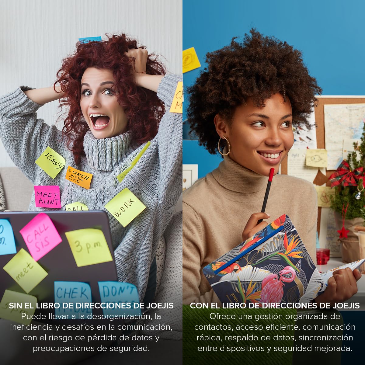 Libreta de direcciones Joeji's A5 - papel libre de lignina de 100 g/m² - todo color - índice alfabético