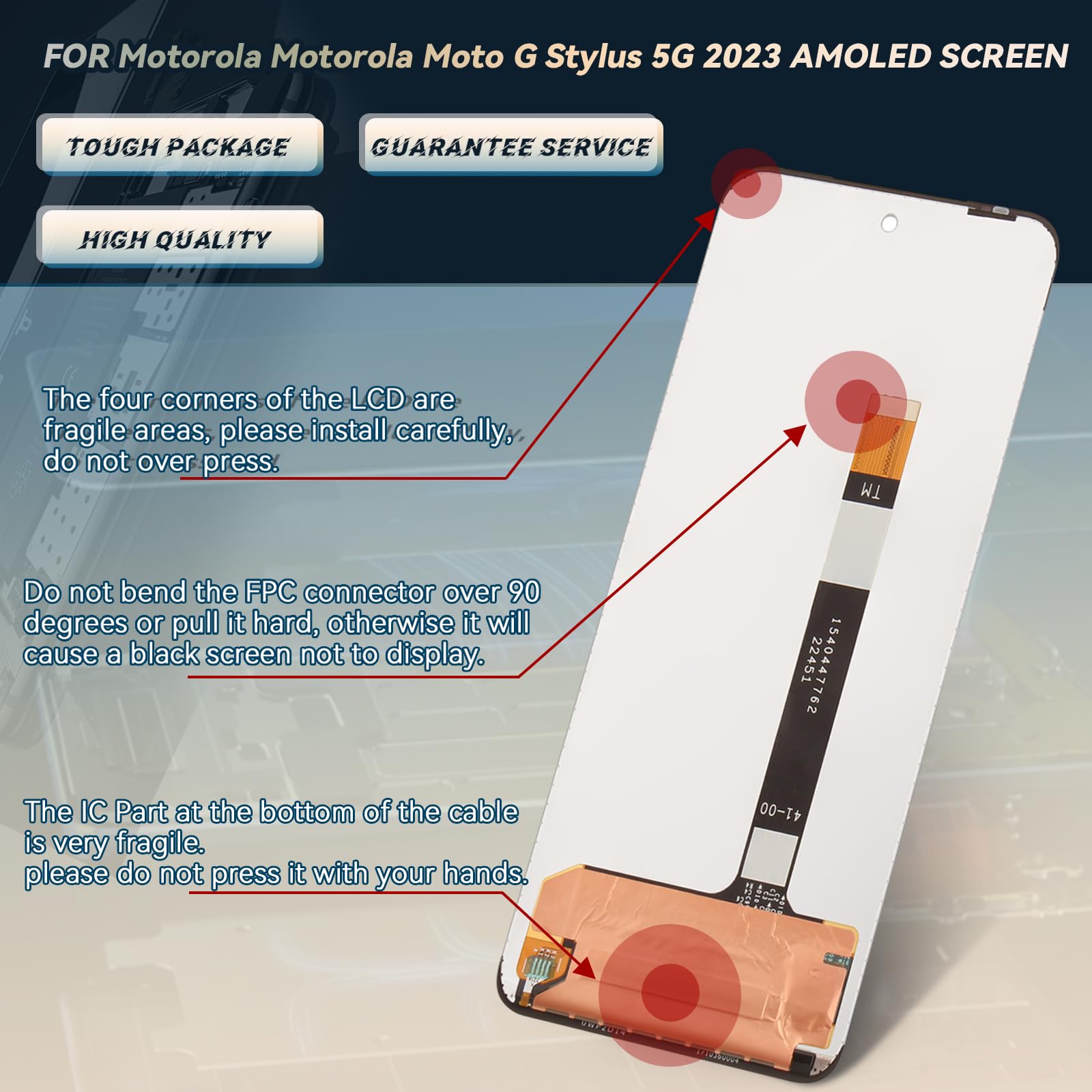 Amazon.com: YWLRONG for Motorola Moto G Stylus 5G 2023 Screen