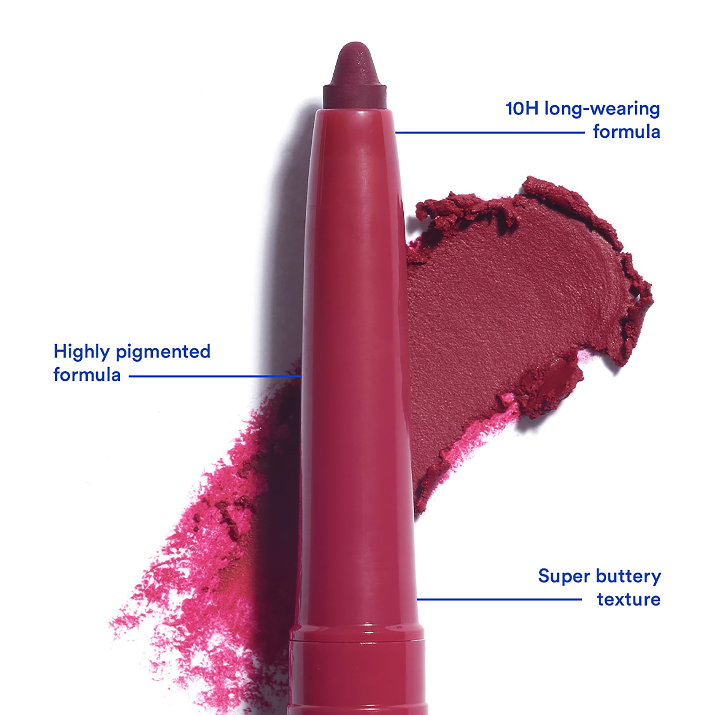 3INA MAKEUP - The Automatic Lip Pencil 390 - Dark purple Lip Liner Built- In Sharpener - Waterproof Lip Liner - Image 3