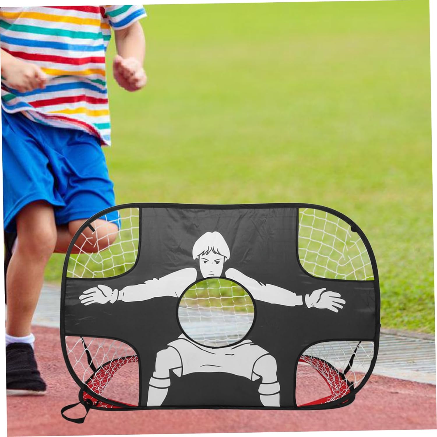 Soccer Net Football Target Net Foldable Football Goal Soccer Gear Quick Setup