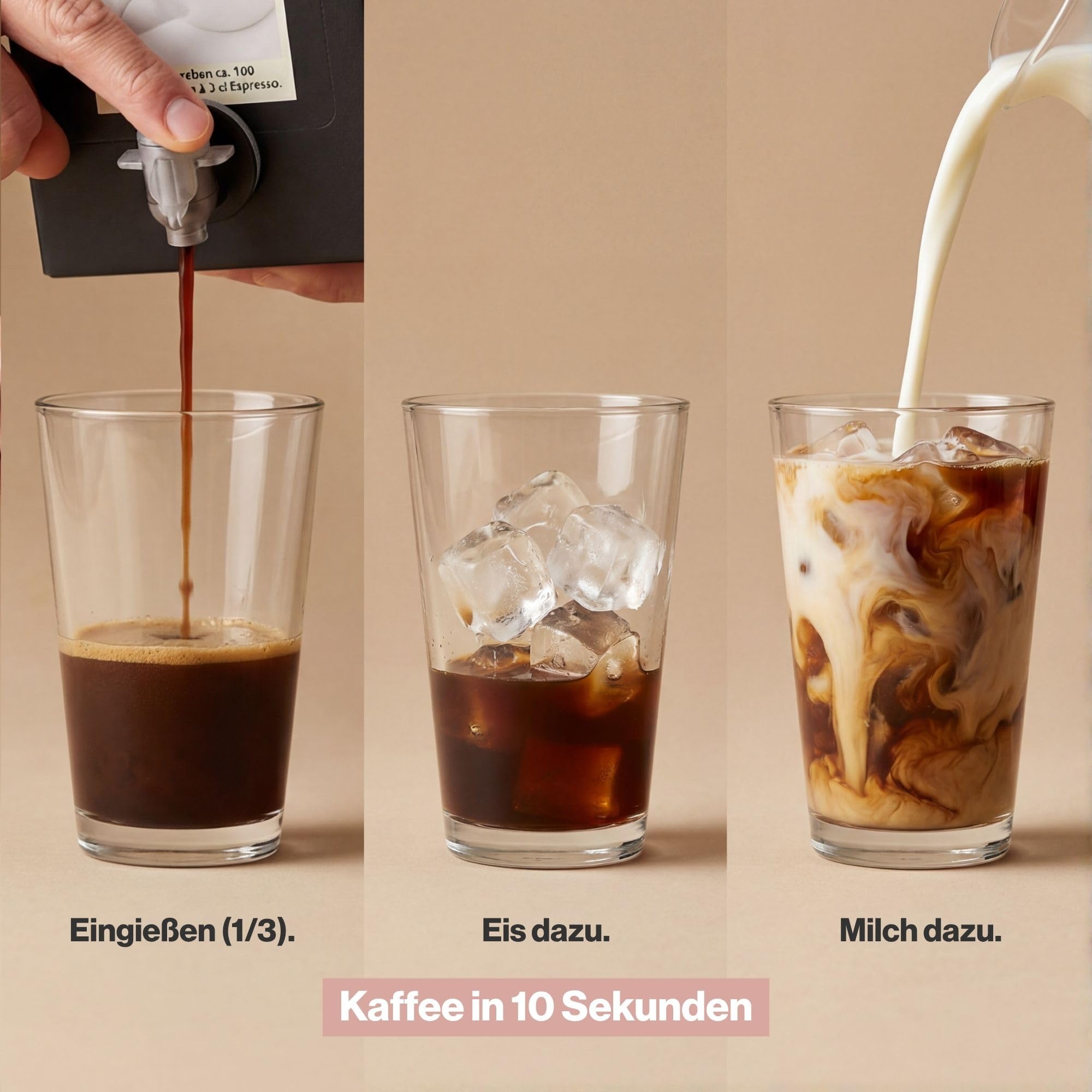 ICED Espresso Sweet Original 3L Bag-in-Box Arabica Kaffee ungesüßt