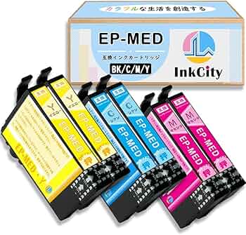 Amazon.co.jp: 【InkCity】 MED-4CL メダマヤキ 互換インク