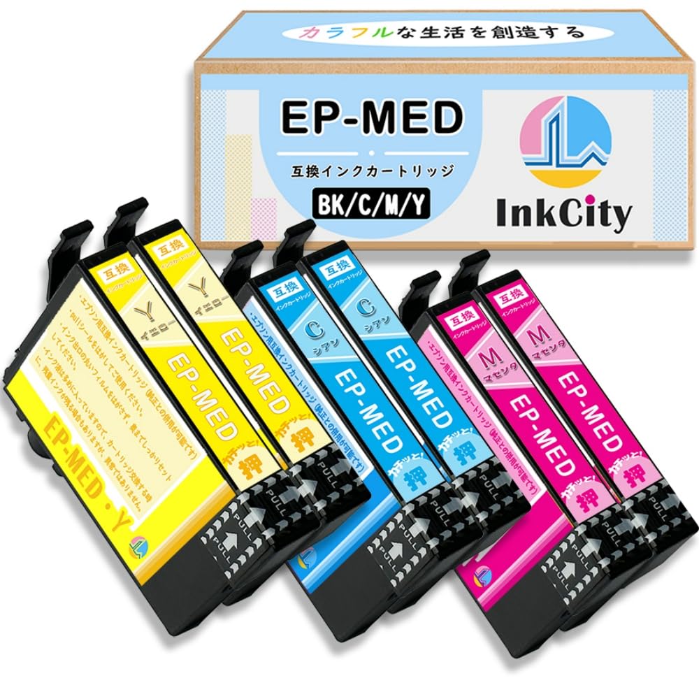 Amazon.co.jp: 【InkCity】 MED-4CL メダマヤキ 互換インク