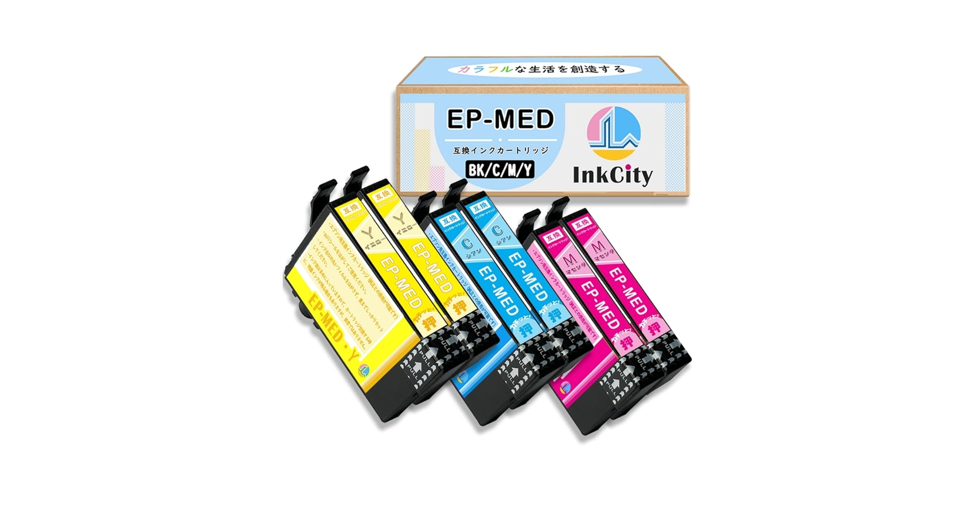 Amazon.co.jp: 【InkCity】 MED-4CL メダマヤキ 互換インク