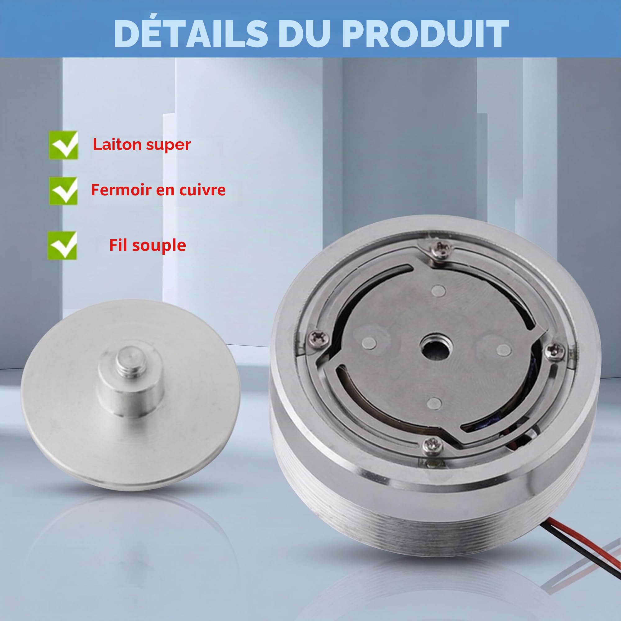 Duokon 1 Units 50 mm 2 Pouces Toute la frquence Enceinte Vibration Ronde Forte Faible Vibration Haut-Parleur (8/20 W)