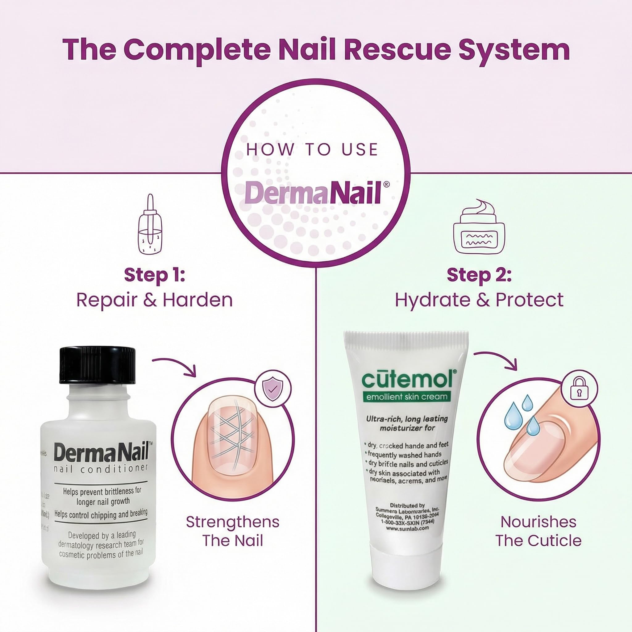 DermaNail Acondicionador de uñas, 1 oz