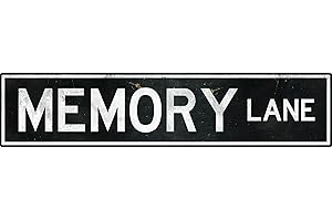 Memory Lane Metal Sign: Nostalgic Wall Art for Your Cherished Moments