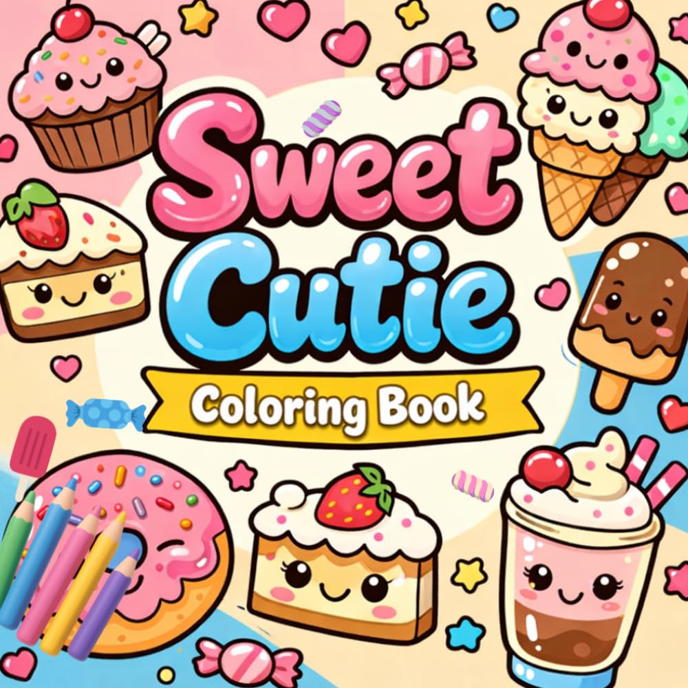 Sweet Cutie Coloring Book
