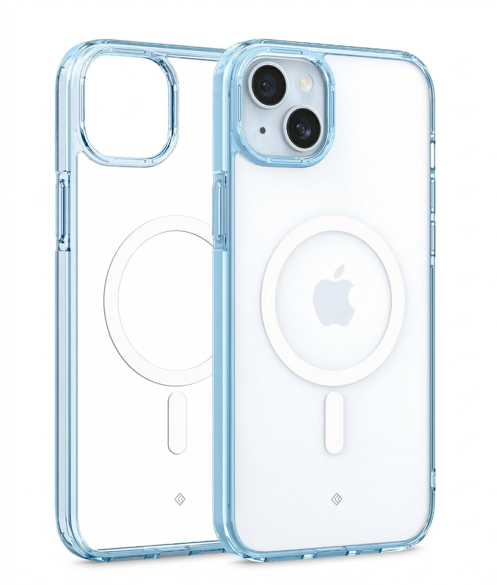 Spigen Caseology Quartz Crystal Mag Back Cover Case for iPhone 15, MagSafe Compatible, Clear Transparent - PC+TPU | Crystal Blue-image-33