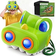 Kids Binoculars for Boys Age 3–10, Dinosaur Binoculars with Compass & Bird Watching Manual, Outdoor Toy for 3-10 Year Old Boys Gifts Kid Toddler Toys Travel Game Birthday Present Easter Gift for Kids