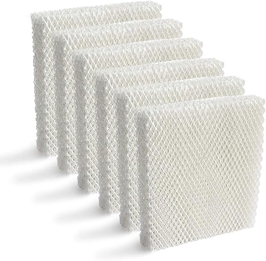Lemige 6 Pack Humidifier Wicking HFT600 Replacement Filters T | Compatible with Honeywell Tower Humidifier HEV615 HEV620 Cool Moisture Humidifier, Compare to part HFT600T HFT600PDQ