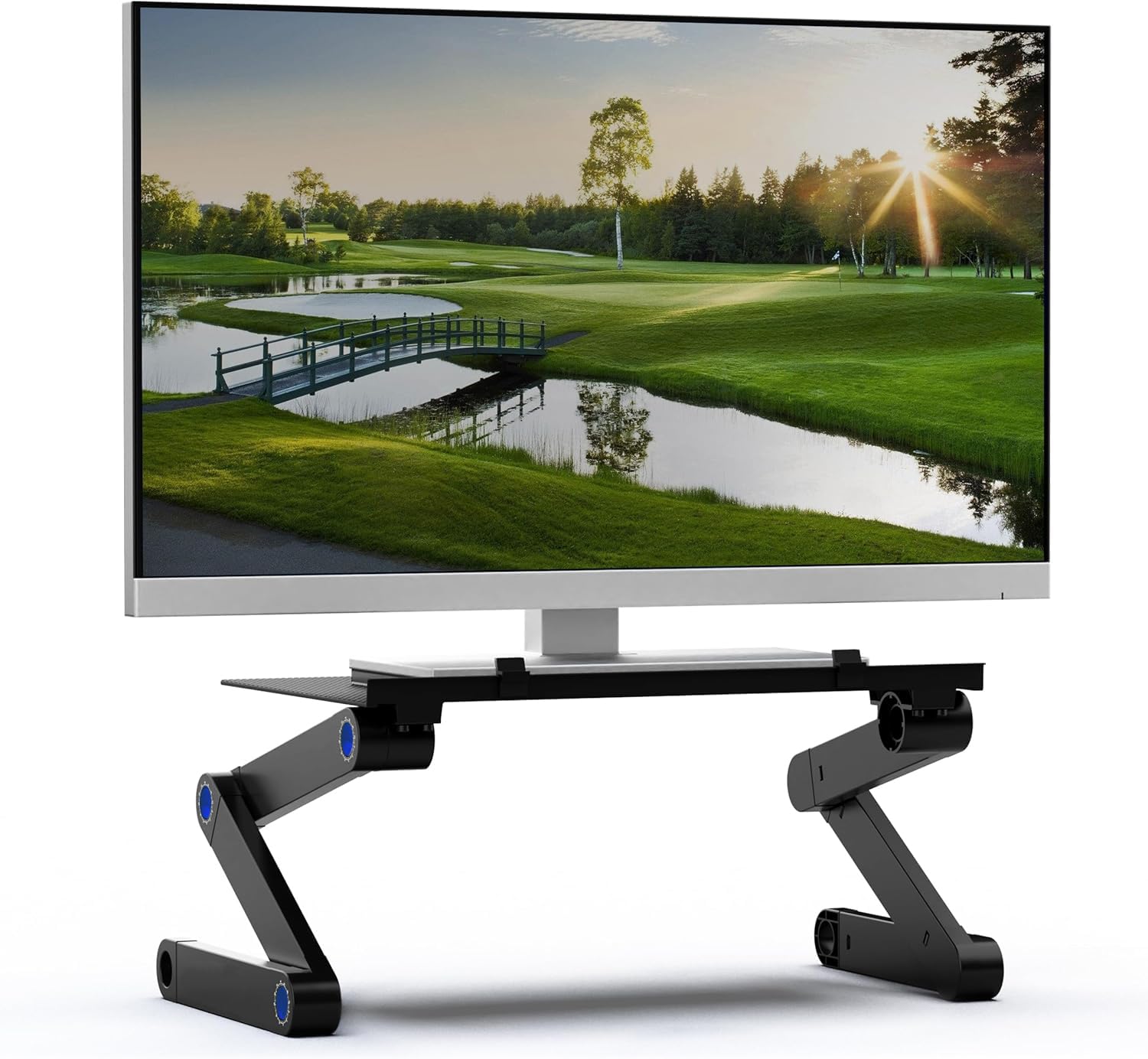 Ankila Monitor Stand for Desk - Single Monitor Mount Height Adjustable Monitor Stand Computer Monitor Riser for Single Computer Monitor Stand Ergonomic computer monitor stand for desk monitor mount
