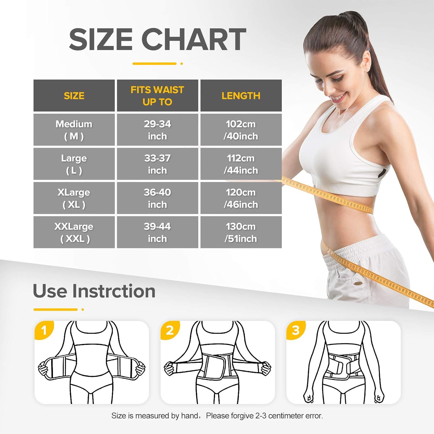 Portzon Waist Trainer for Women, Waist Trainer for Women Weight Loss Everyday wear, Sport Girdle Belt, Exercise & Fitness Waist Belt Adjustable Slimmer Body Shaper : Sports & Outdoors