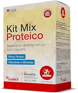 Kit Mix Proteico 400g - Baunilha, Midway Labs