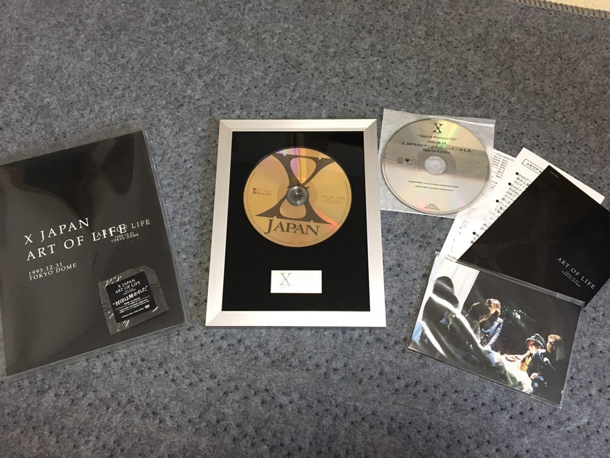 Amazon.co.jp: X JAPAN ART OF LIFE ゴールドディスク フレーム絶版