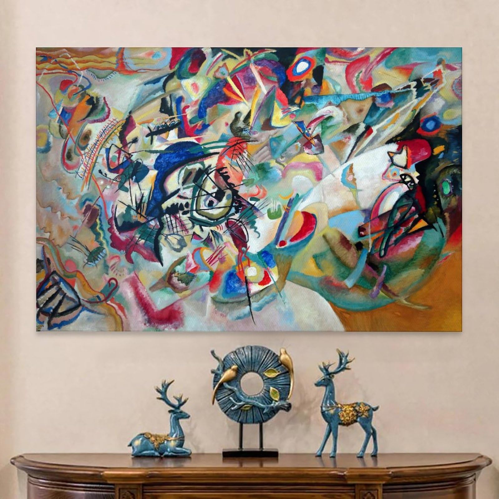 冬の風景 - ワシリー・カンディンスキー | FeelTheArt, image size:1600x1600