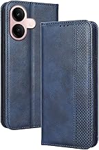 Topme Cover per vivo V60 Lite 5G (6.77" Inches) Custodia Case, Custodia per Telefono in Pelle Elegante Slot per Schede Testurizzato.Blu