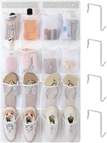 F-color Cruise Ship Essentials 2025 - Organizador colgante de malla para colocar sobre la puerta, organizador de zapatos para cabaña, ahorro de