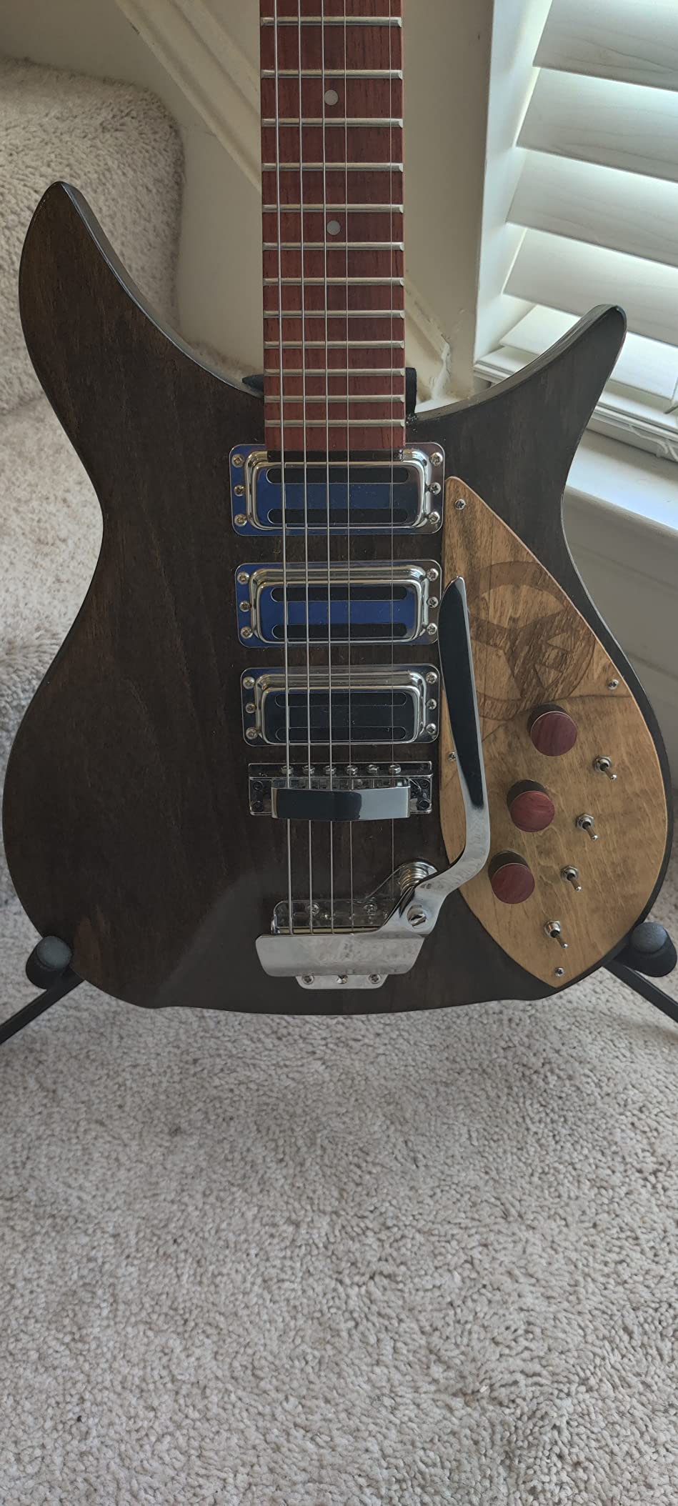 30/mo Finance Censtar Handmade DIY 325 Electric Guitar Kit,Solid electric guitar with free