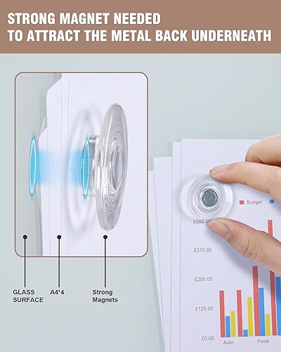 Miniatura 3 de Mifuro Pizarra magnética de cristal, 72 x 48 pulgadas, para pared, sin marco, pizarra de borrado en seco para oficina, hogar y escuela, color blanco