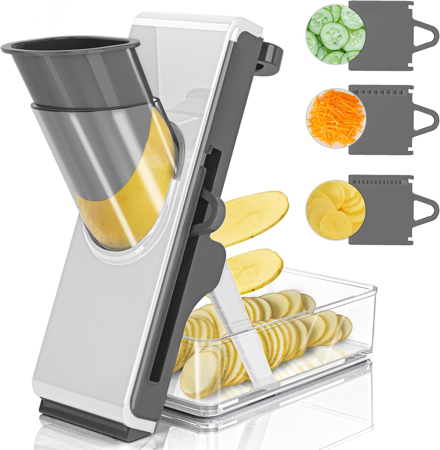 Mandoline Slicer for Kitchen, Mandoline Slicer Safe Multifunctional Dicer Adjustable Commercial Slicer Machine Stainless Steel Chopper Mandoline Slicer for Kitchen, Mandoline Slicer Safe Multifunctional Dicer Adjustable Commercial Slicer Machine Stainless Steel Chopper