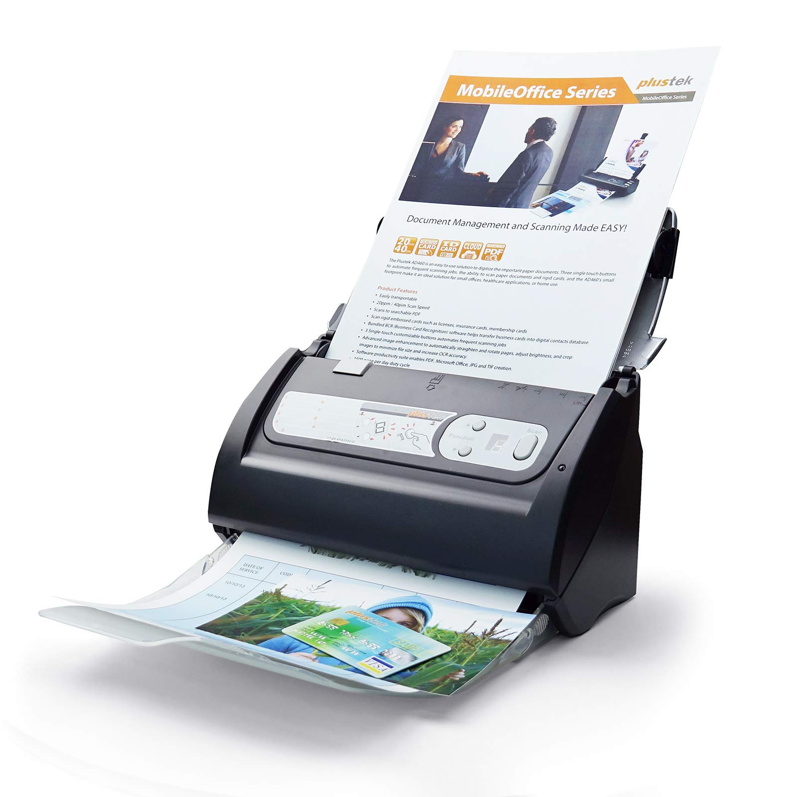 Plustek SmartOffice PS286 Plus Duplex Dokumentenscanner Schwarz, Silber