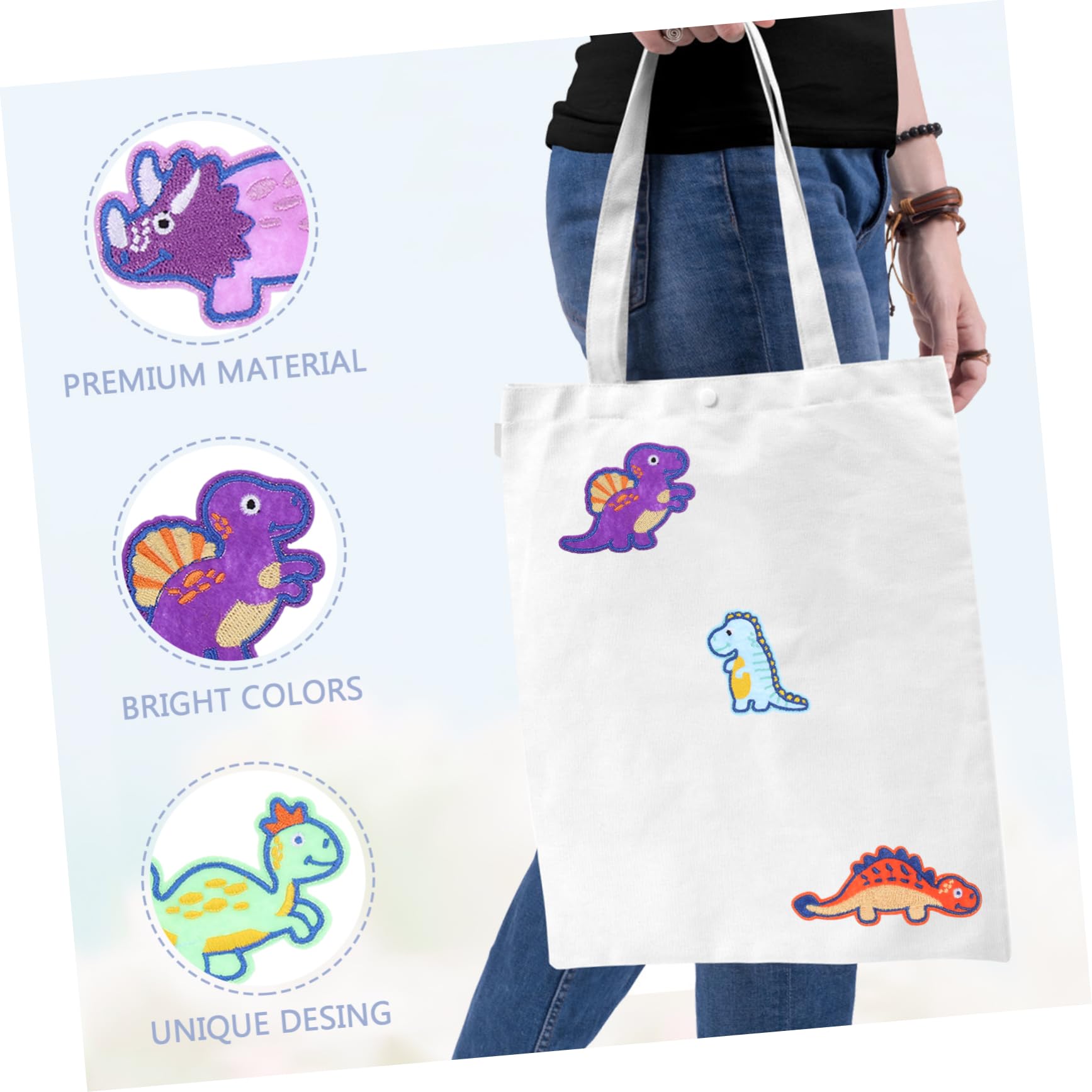 Artibetter 5 Parches Bordados Con Forma De De Dibujos Animados Parches Decorativos Para Ropa Parches De Tela Para Parches Bordados Para Ropa Apliques De Poliéster Para