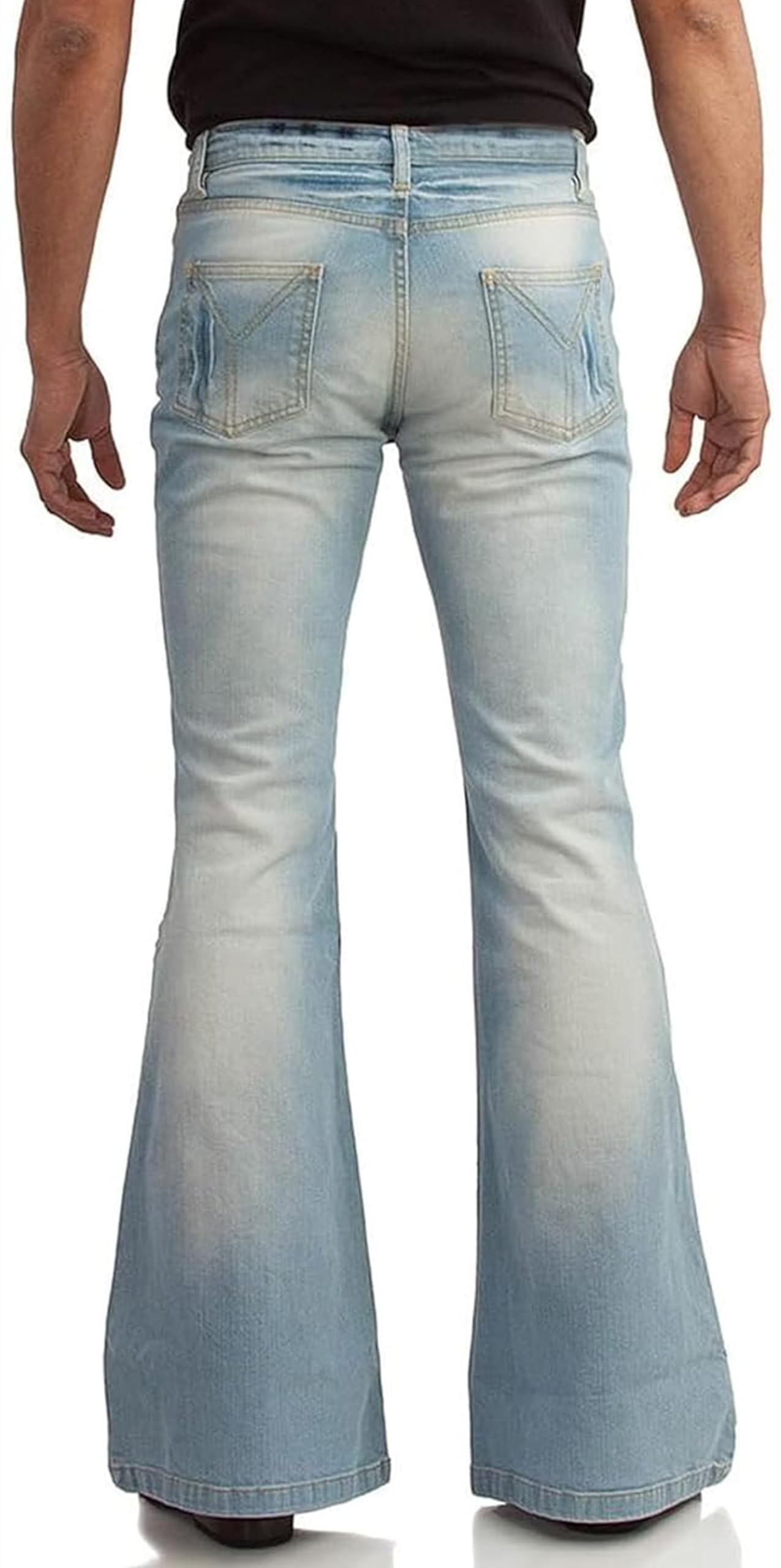 EVEDESIGN Herren Modisches 70s Bell Bottom Pants
