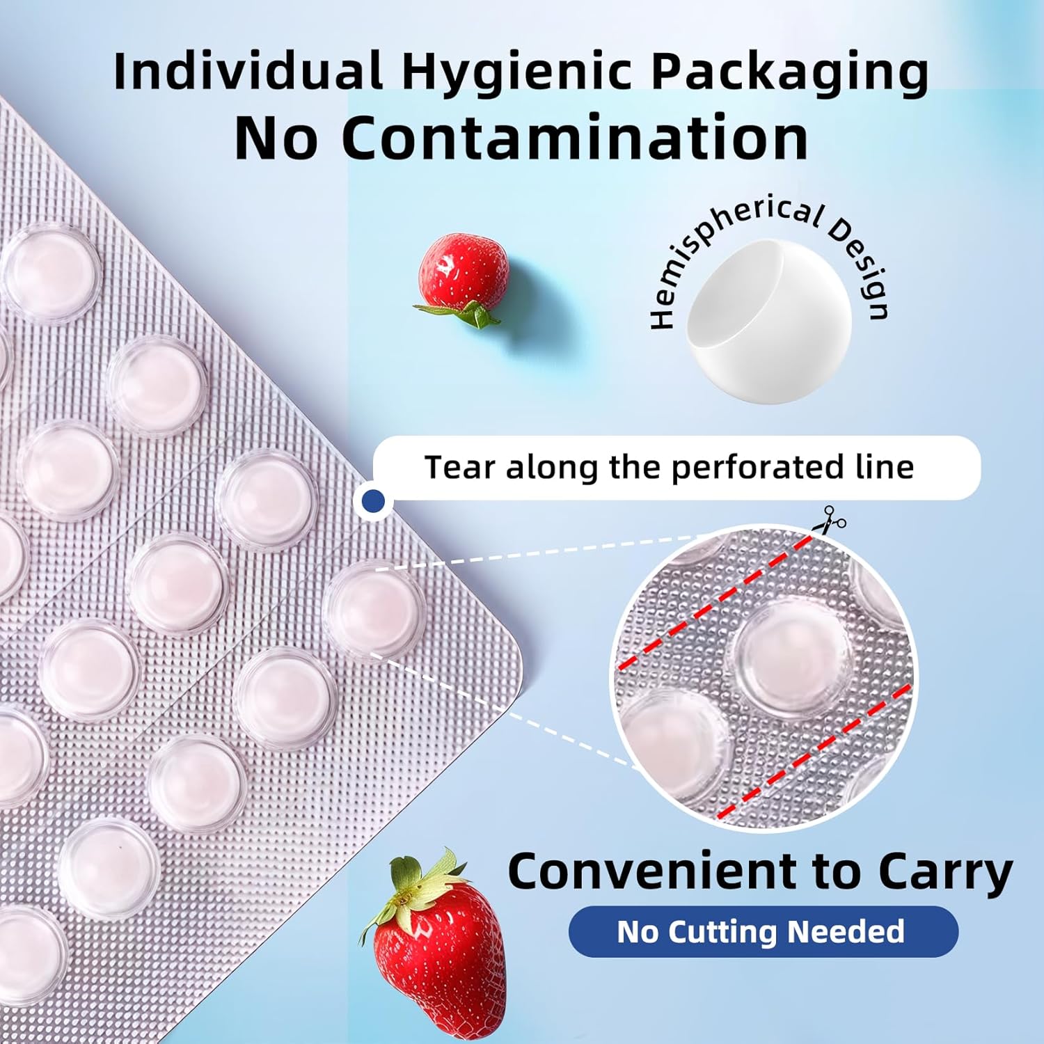 RAZOKO Orthodontic Wax for Braces Wax Dots 90 Individual Hygienic Packaging Dental Wax Strawberry 71Wz+nKrFdL. AC SL1500