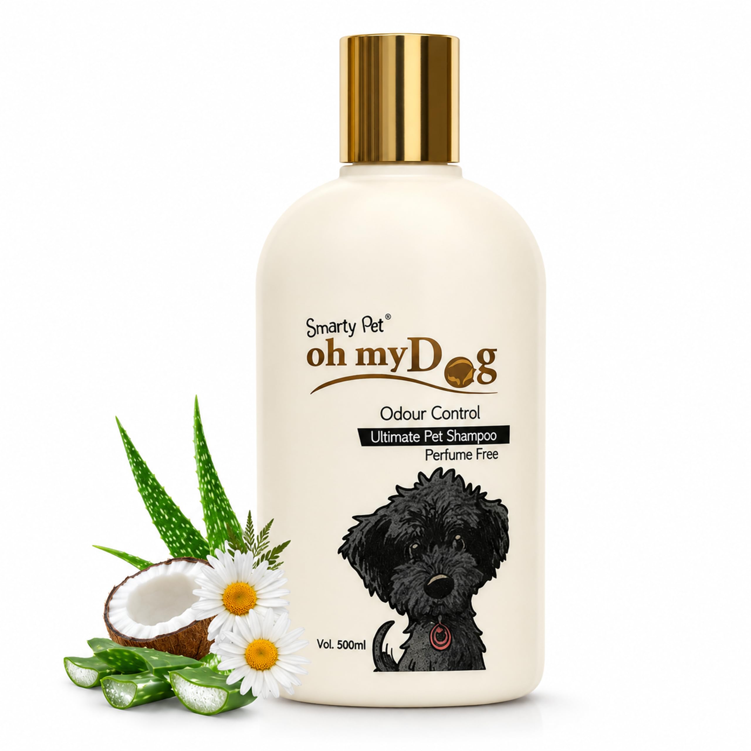 Oh My Dog Smarty Pet Odour Control Shampoo for Dogs & Puppies - 500 ml | Dog Shampoo - Perfume Free, Paraben-Free, Sold by Barkz and Mewz (Odour Control)-image-5