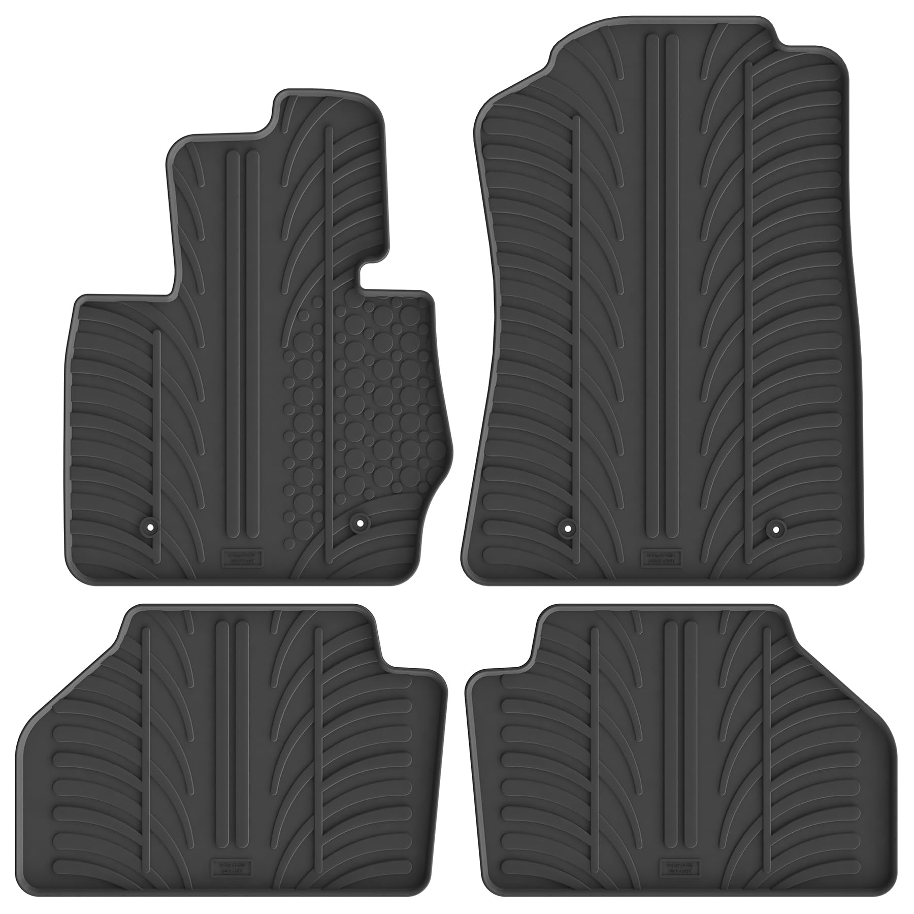 Gledring Set Tapis de Caoutchouc sur Mesure