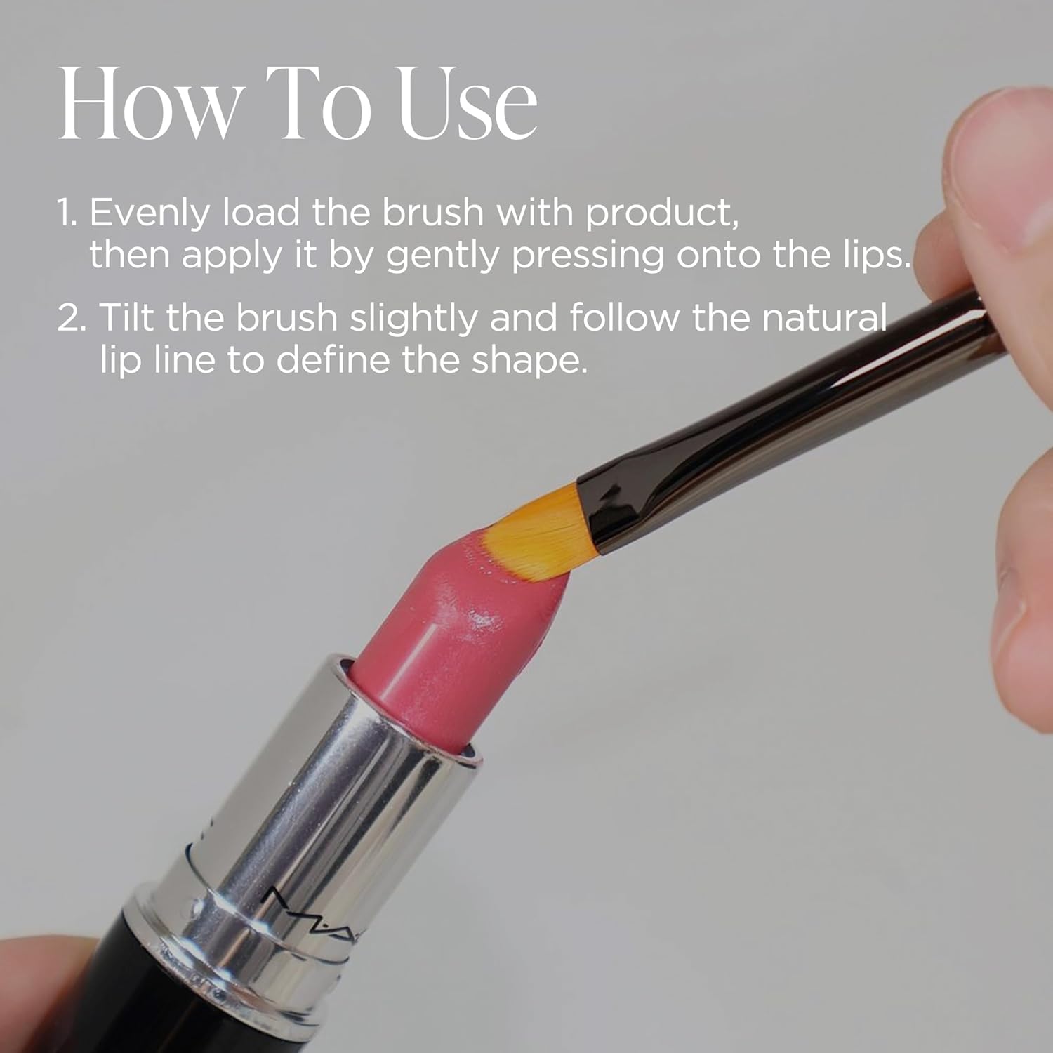 Piccasso 501 Lip Brush – Professional Lip Brush for Precise Lip Gloss & Lip Stain Application, Smooth Color Payoff & Defined Lip Lines, Synthetic Makeup Brush for Clean, Flawless Finish - Image 5