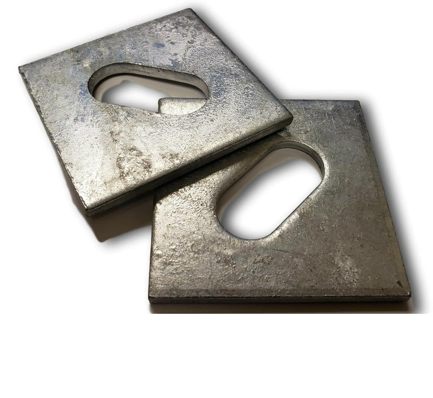 (10) 3/4" x 3" x .25 (Approx) Slotted Square Plate Washer Galvanized HQ