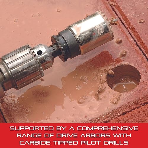 Miniatura 71 de Starrett Sierra de agujero de grano de diamante, ideal para perforar agujeros de diámetro pequeño, diámetro de 4-1/8 pulgadas, profundidad de corte