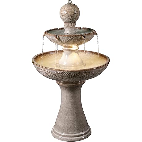 Kenroy Home 50097IV Serene Tiered Fountain