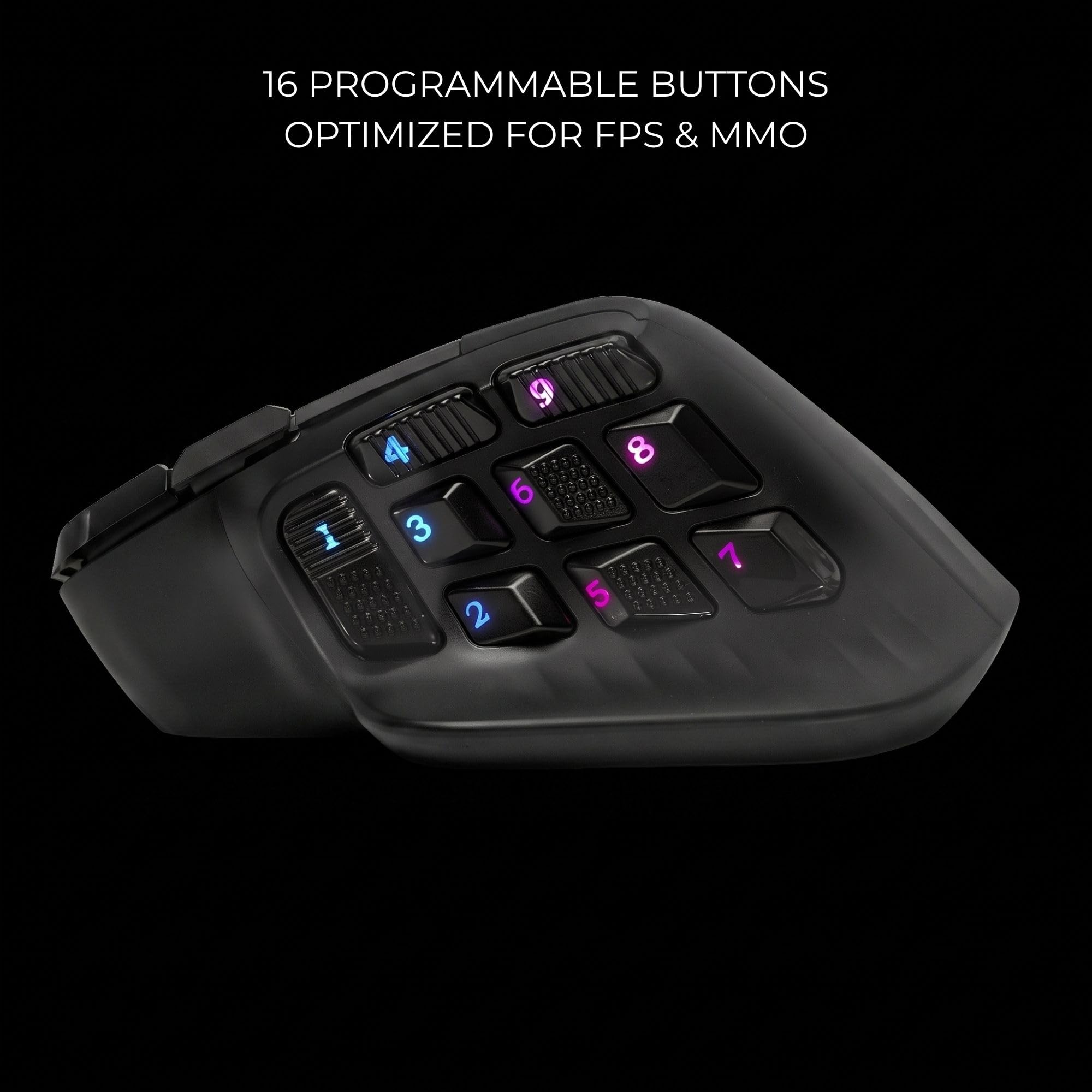 Mars Gaming MMW-HEX16 Mysz Gamingowa 24000 DPI Przełączniki HUANO FPS i MMO