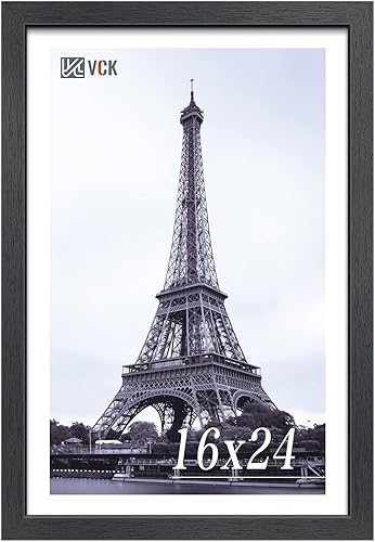 Miniatura 36 de VCK Marco de Madera de 18x24 Pulgadas para Pósteres, Impresiones, Fotos, Imágenes, Mapas, Certificados y Obras de Arte Negro
