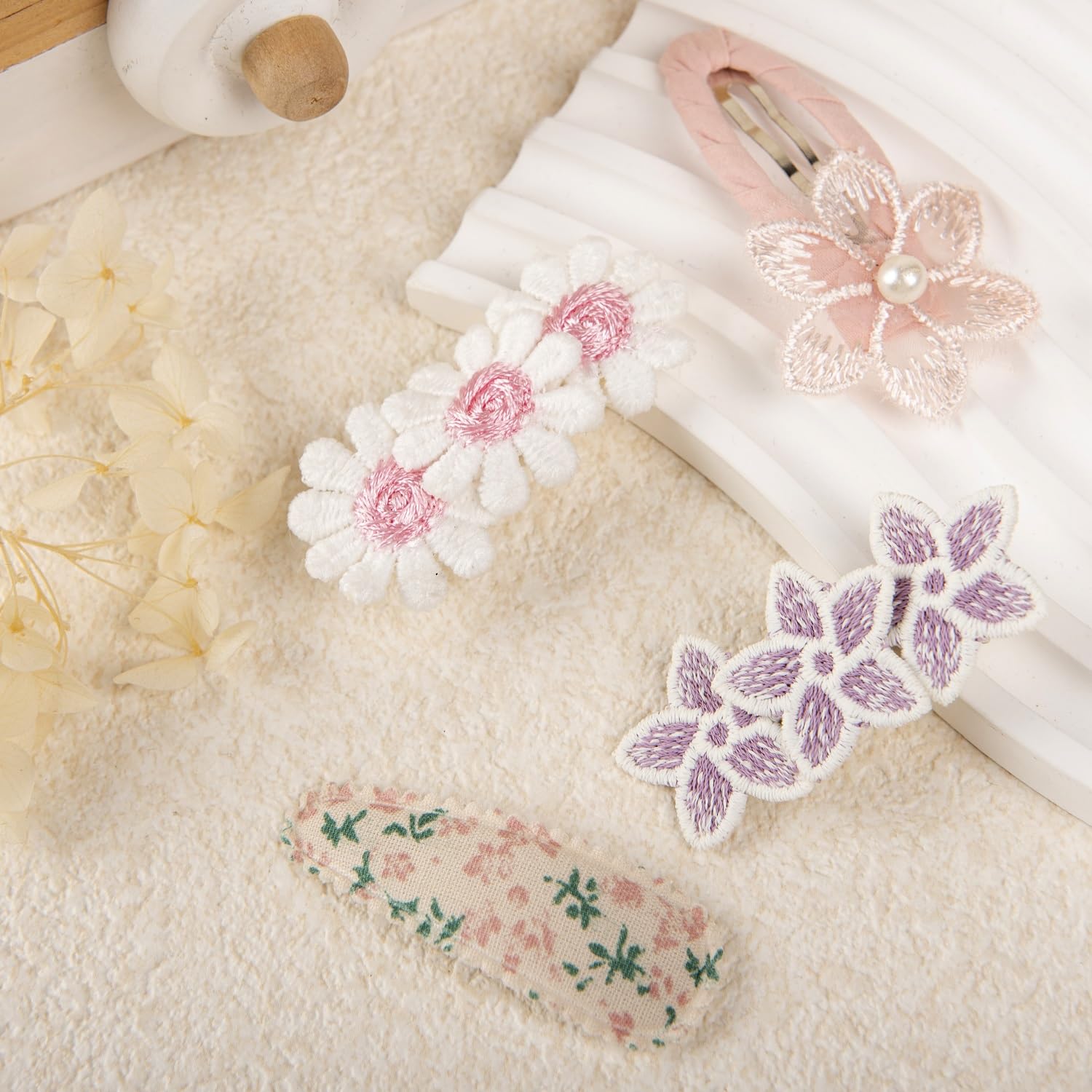 Lot de 14 barrettes à cheveux pour bébé pour cheveux fins, entièrement recouvertes de tissu et antidérapantes, pour filles et enfants, pinces à cheveux légères pour filles pour le quotidien et