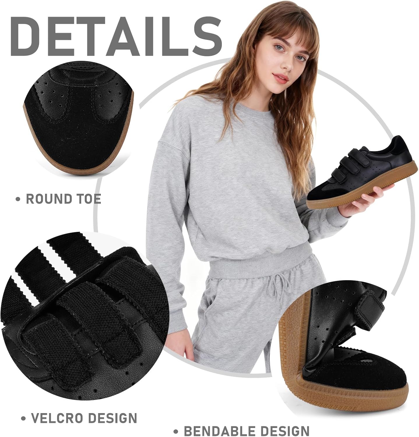 ANFEE Womens Sneakers Tennis Walking Shoes for Women - Dressy Casual Fashion Retro Cloud Comfortable Flat Summer Cute Sneakers - Image 7