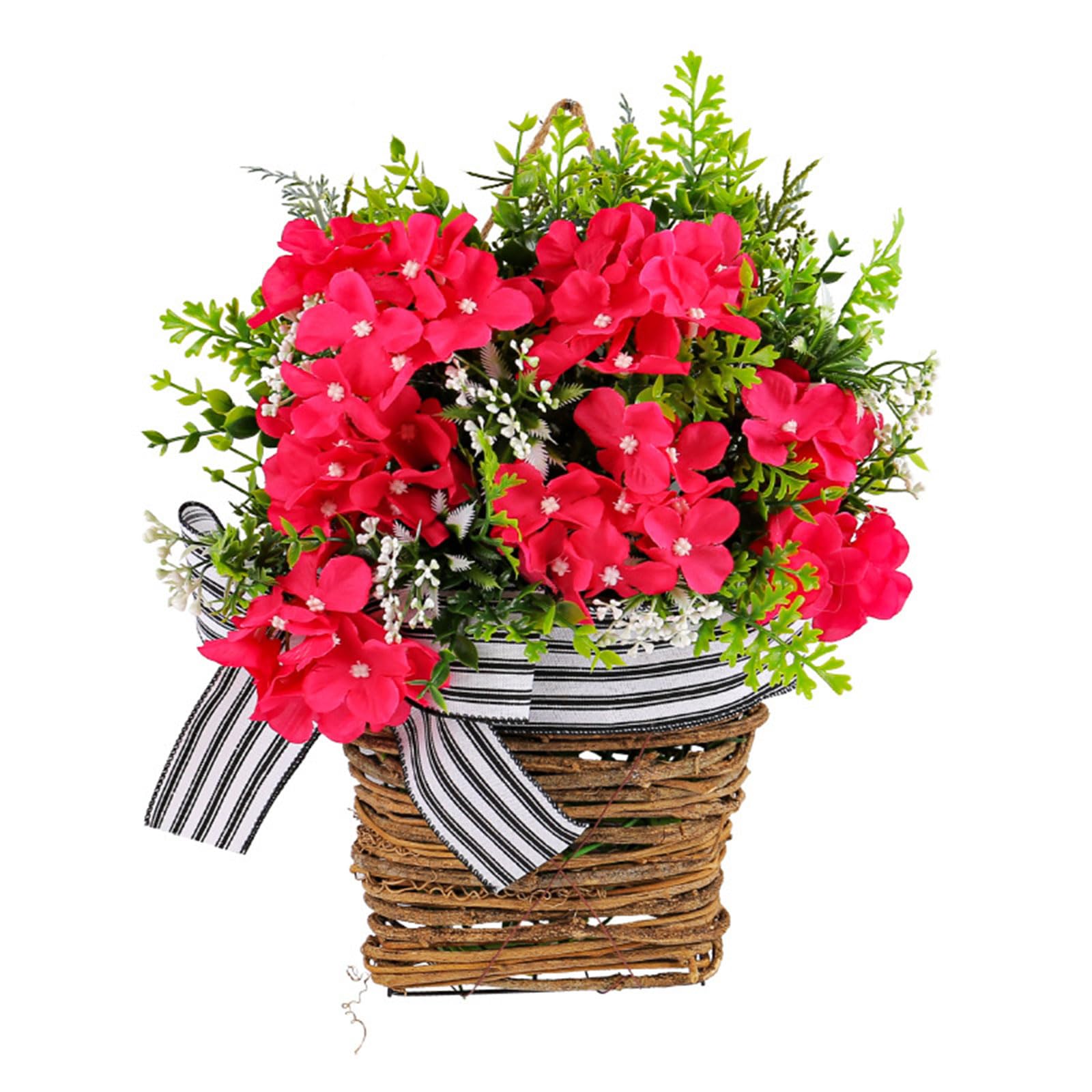 Artificial Flower Wreath Baskets Wildflower Wreath Outdoor for Decorations