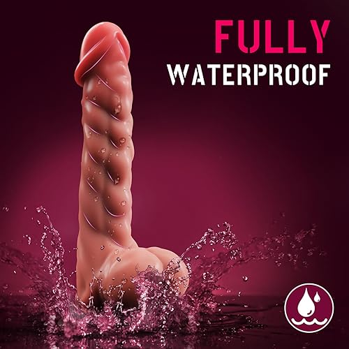 Miniatura 5 de Consoladores realistas juguetes sexuales para mujeres, consolador de silicona de fantasía de 9.6 pulgadas con fuerte ventosa para jugar con manos