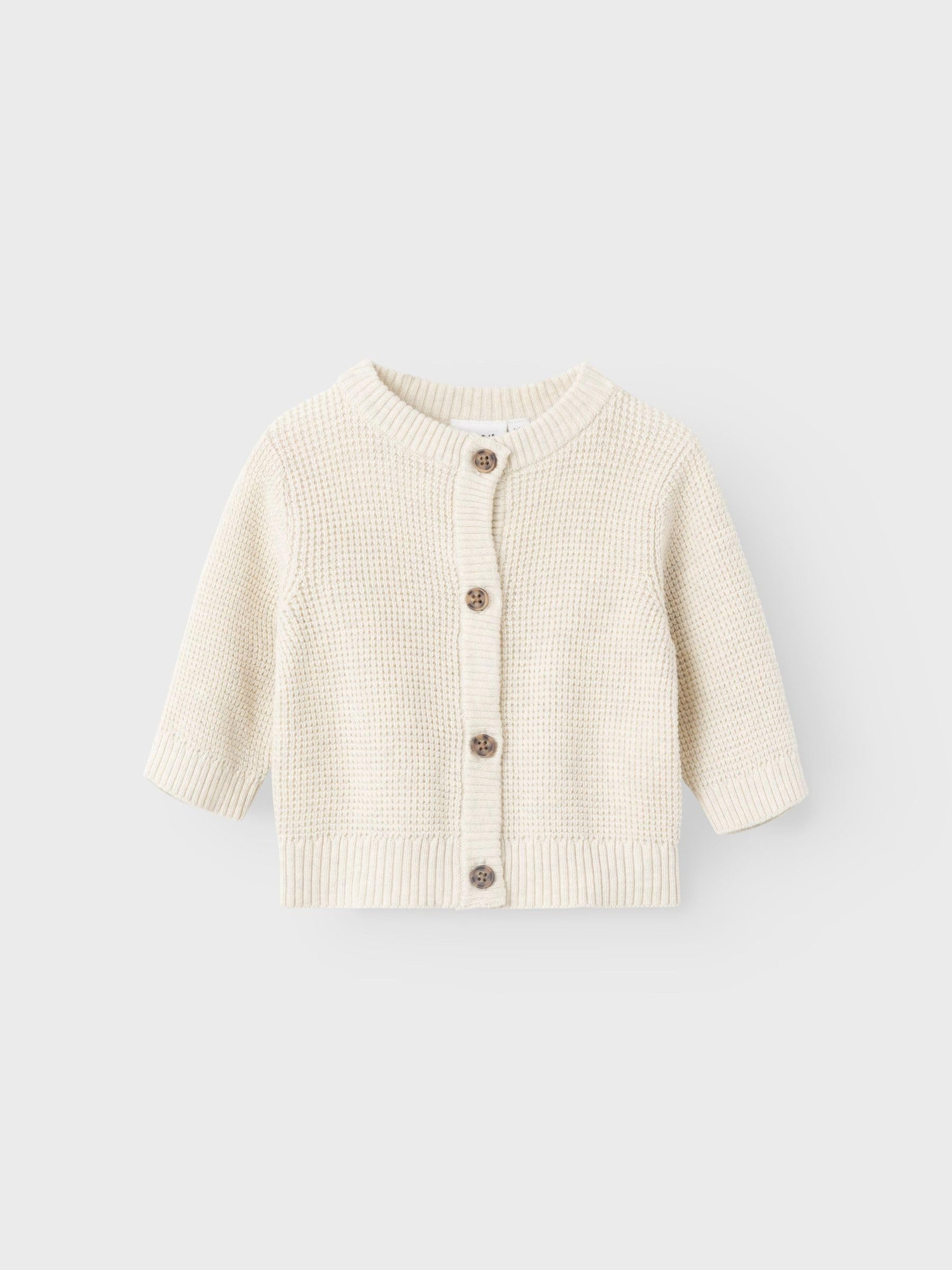 NAME IT Cardigan en Maille en Maille gaufrée