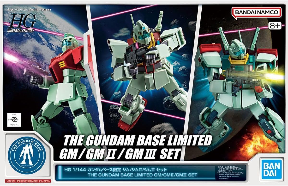 BANDAI HG 1/144 Gundam Base Limited Gym/Gym III Set Mobile Suit Gundam