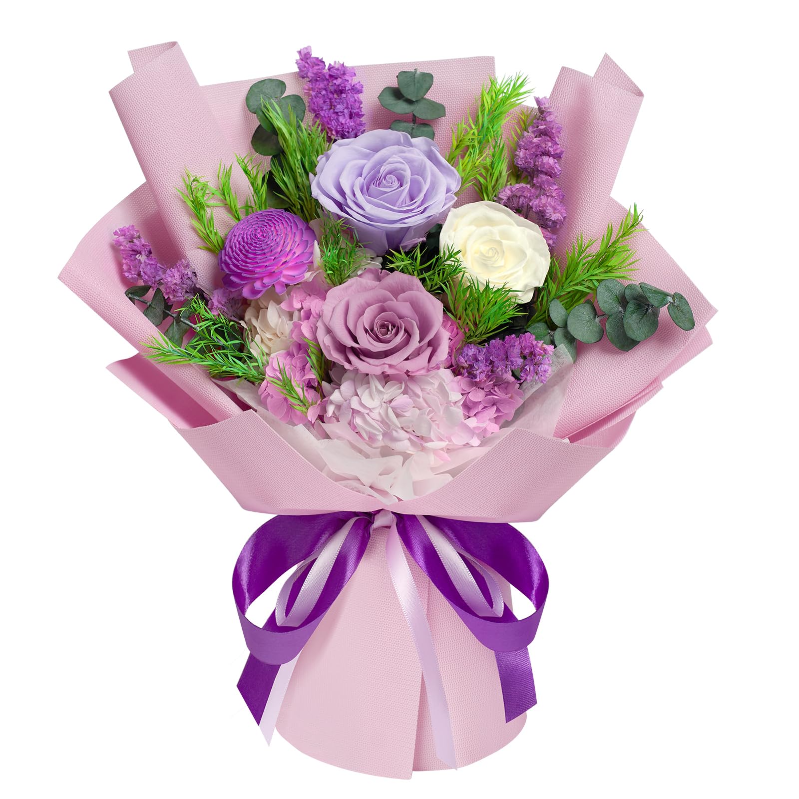 Tyvouflo Preserved Purple Bouquet