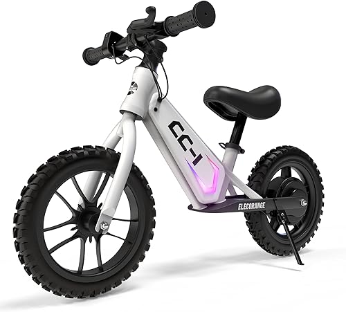 Elecorange Balance - Patinete eléctrico para niños de 2 a 9 años, 2025 actualizado, largo alcance, acelerador de pulgar amigable, cubierta y ruedas