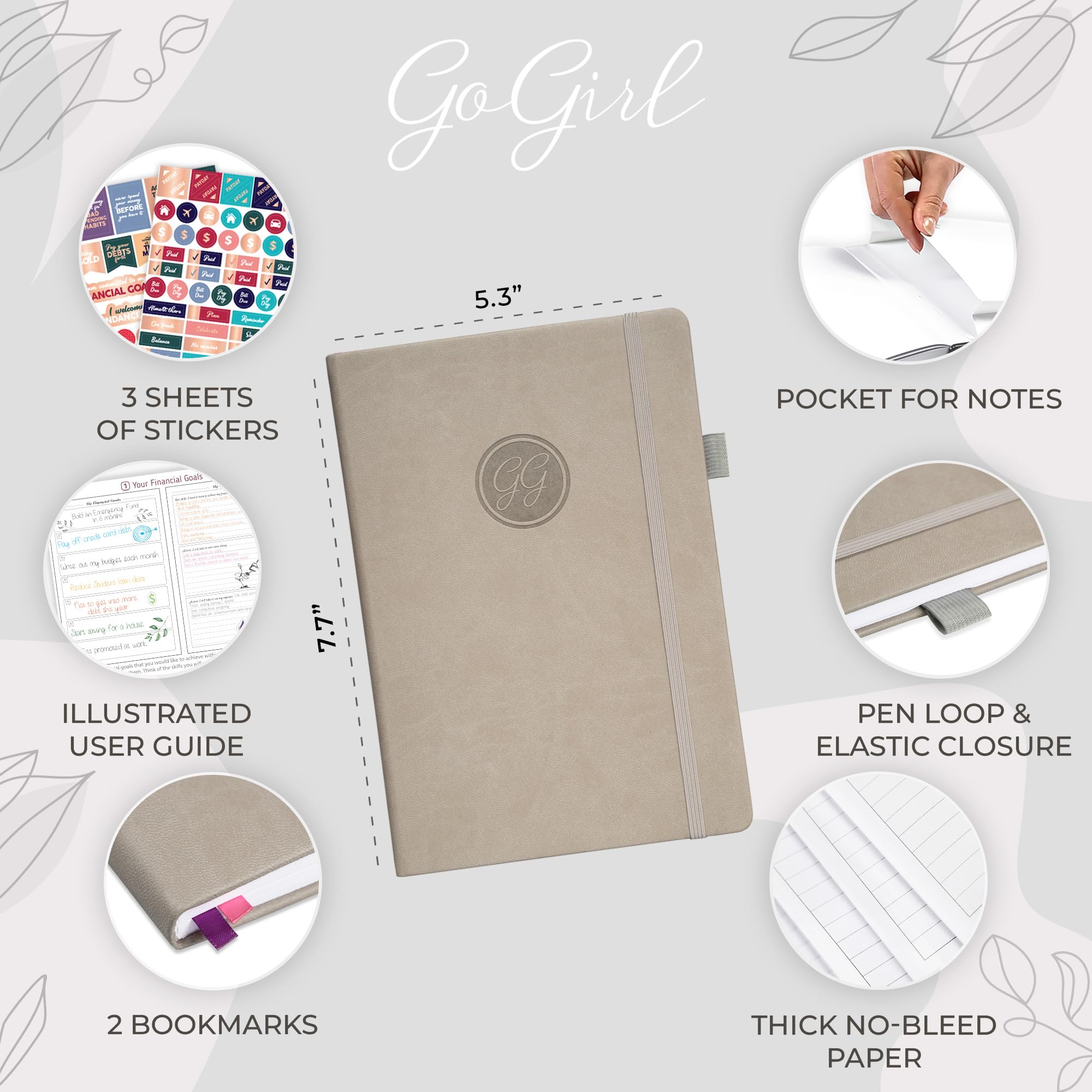 Clever Fox Budget Planner Premium Edition â€" Expense Tracker Notebook 5 Cash Envelopes Organizer Book Journal Control Your Money Undated A5 Hardcover Bl - View #6