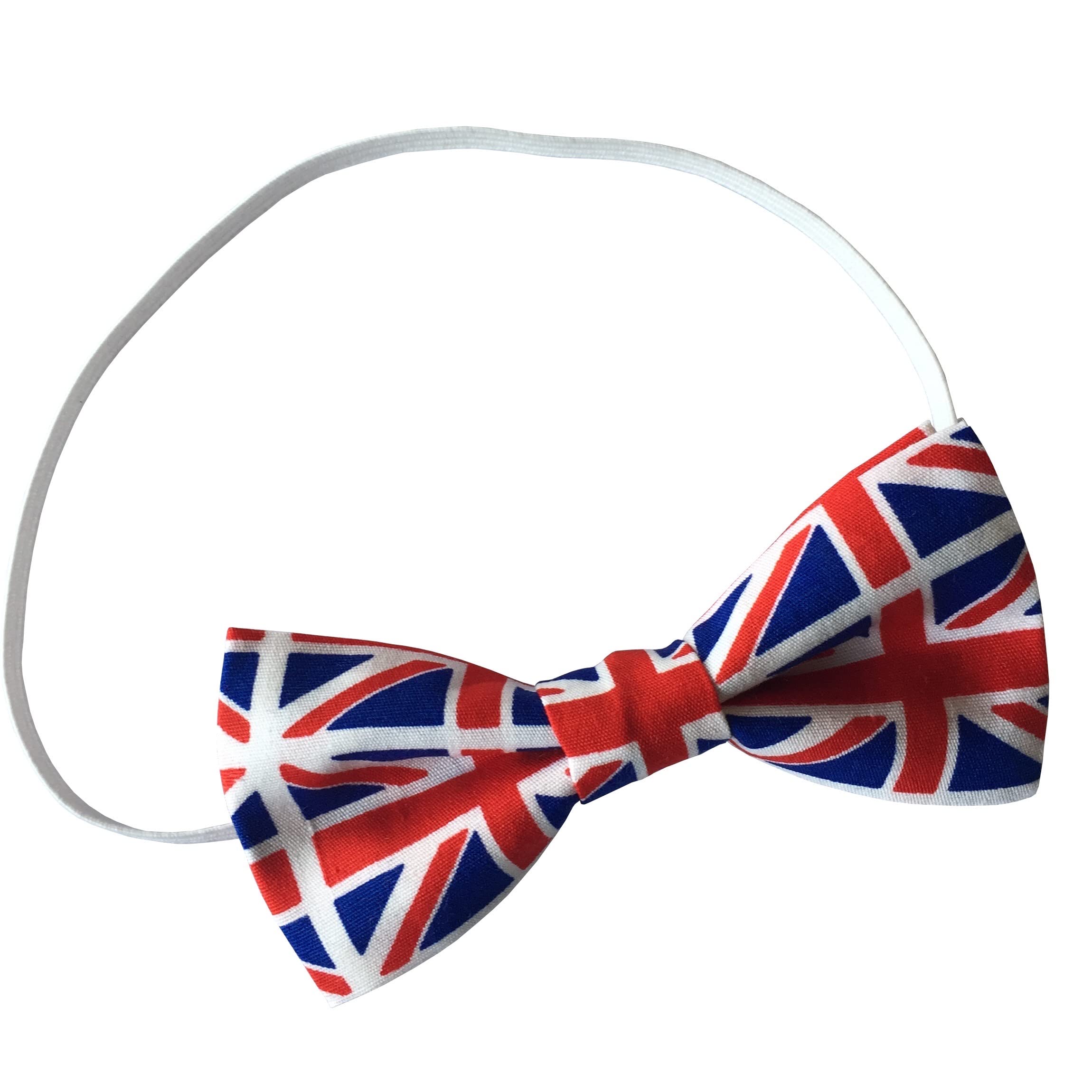Kids Union Jack Flag Elastic Bow Tie