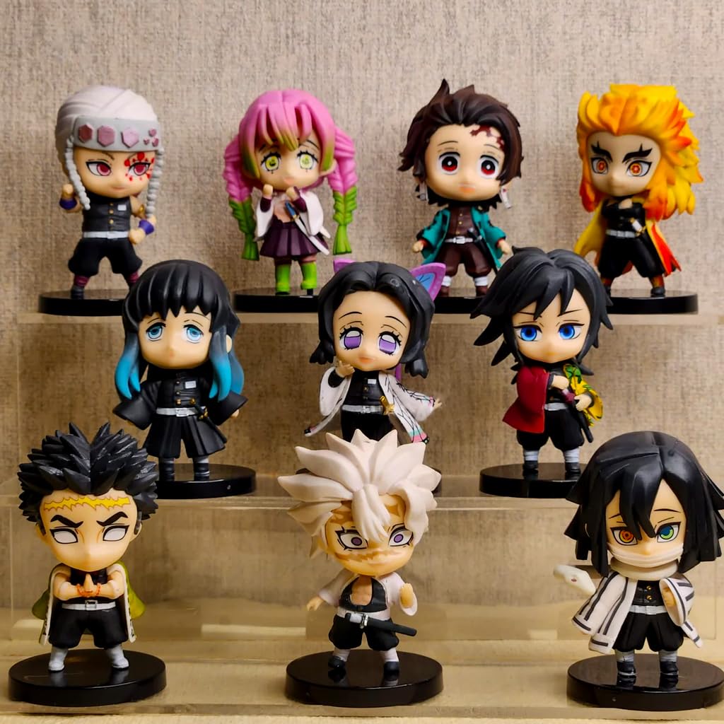 Demon Slayer Anime Action Figures Set of 10 Hashira Set, Tanjiro, Rengoku, Giyu, Mitsuri, Obanai, Sanemi, Gyomei, Muichiro, Shinobu, Tengen kimetsu no Yaiba Anime Figurines Toy (Demon Slayer) (B0DCW1XD6H) Amazon Price History, Amazon Price Tracker